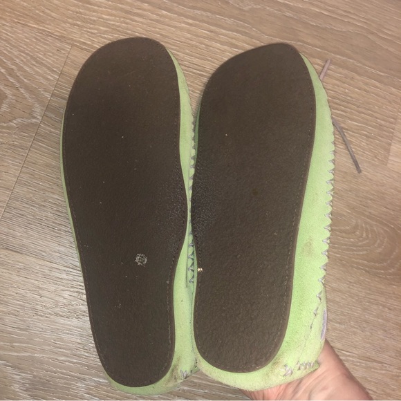 Ll Bean ladies leather slippers size 11 - Picture 5 of 6